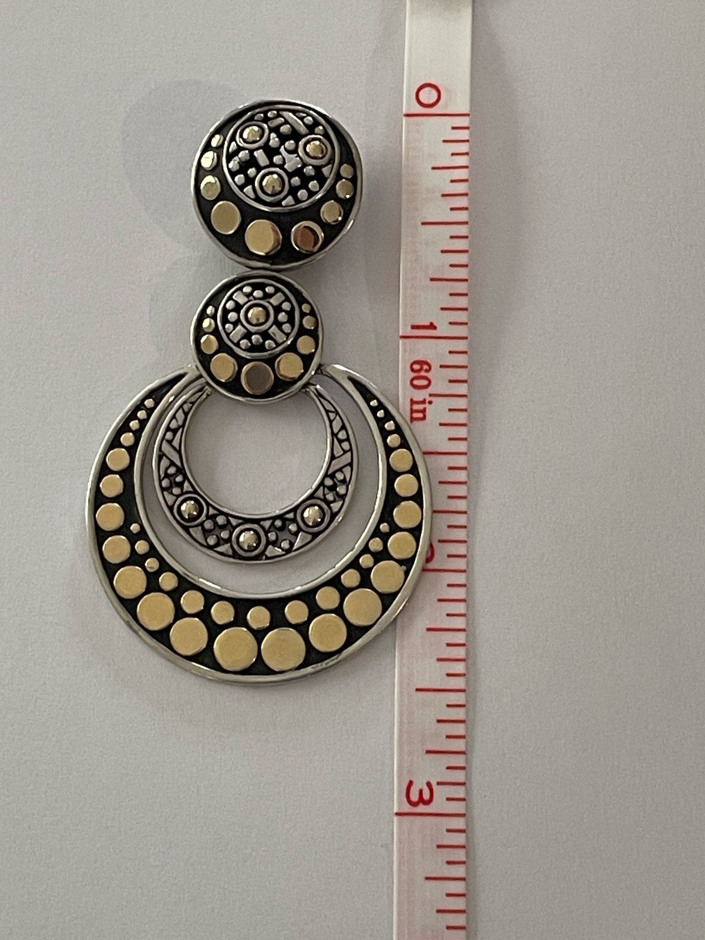 John Hardy Sterling & 18k Gold Dot Collection Slide Pendant Enhancer